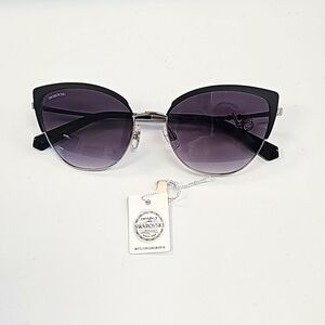Black butterfly Swarovski sunglasses with charm